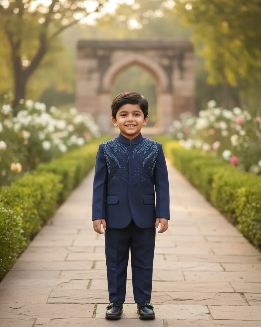Celestial Blue Festive Suit