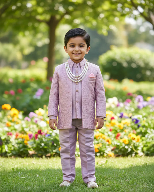 Blush Royale Pearl Bandhgala