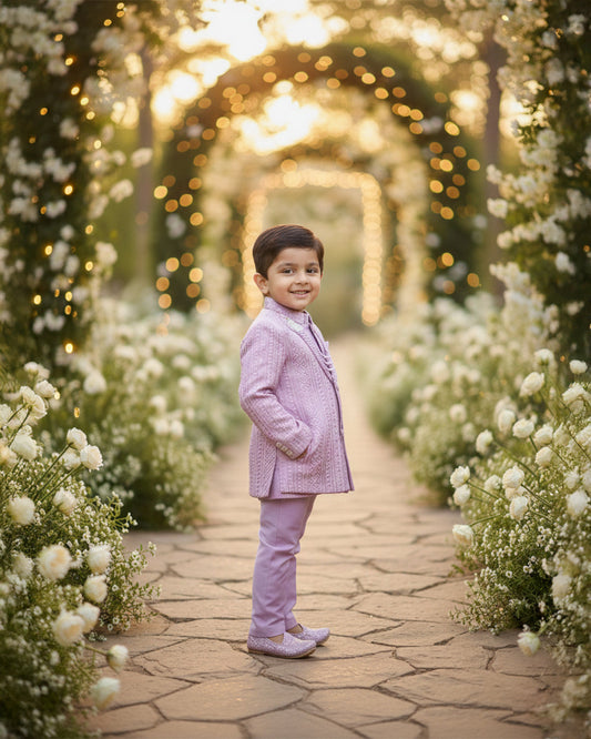 Pastel Prince Pink Festive Suit