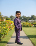 Heritage Purple Royal Bandhgala