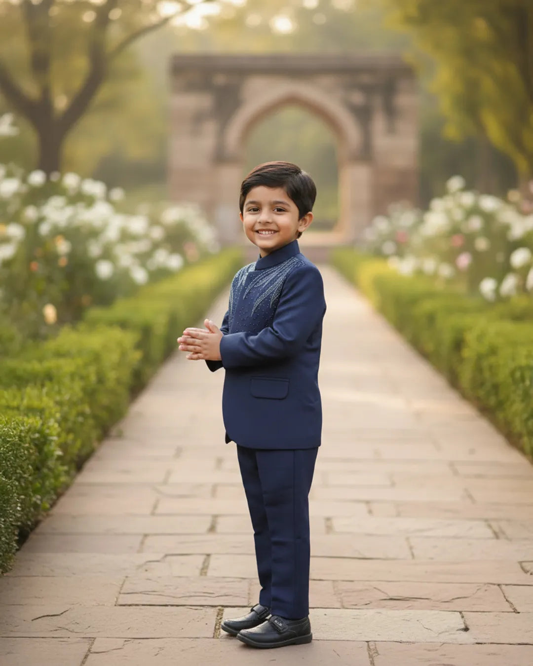 Celestial Blue Festive Suit