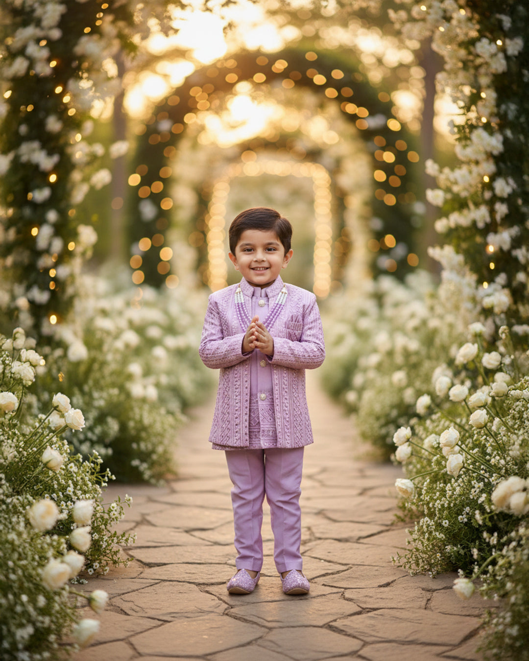 Pastel Prince Pink Festive Suit