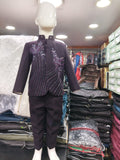 Midnight Plum Royal Bandhgala Set